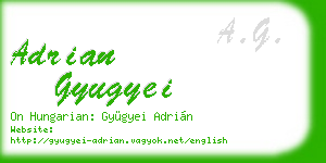 adrian gyugyei business card